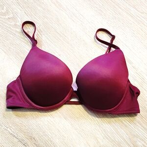 Pink Victorias Secret Burgundy Women's Bra 34B